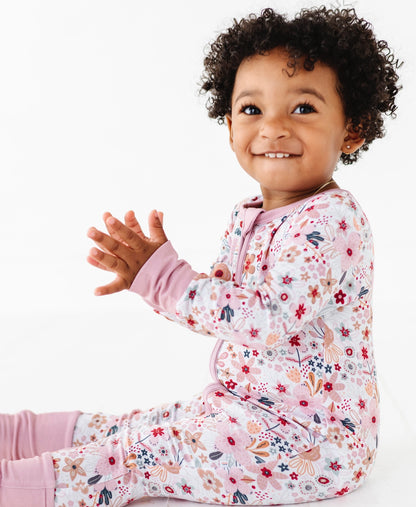 Bamboo Baby Pajamas - Blossom