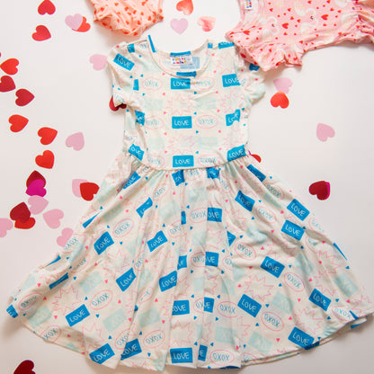 Blue LOVE XOXO Dress