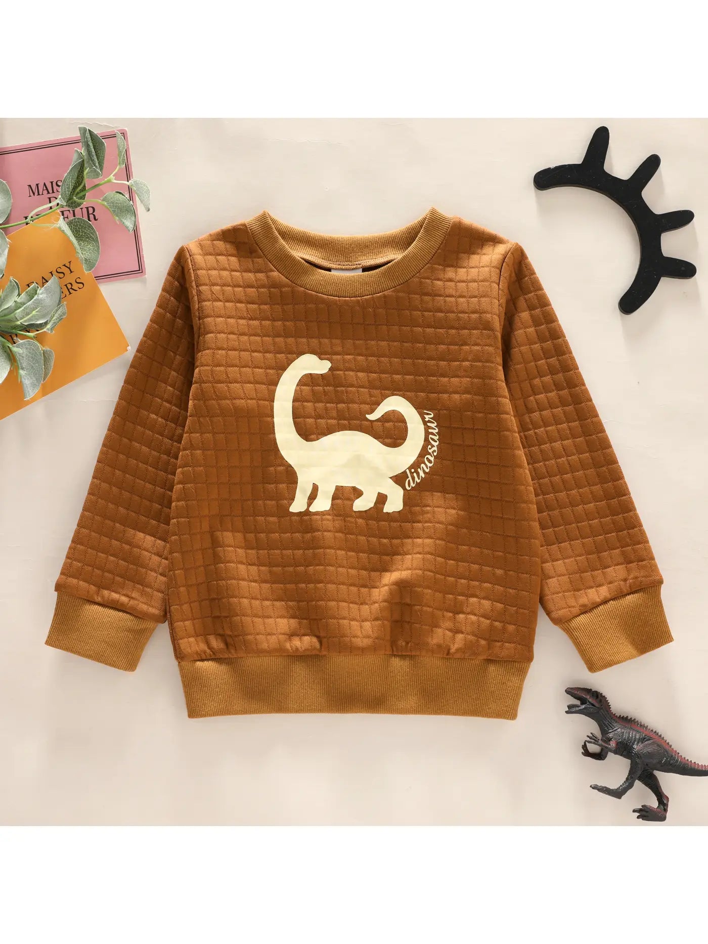 Textured Dinosaur Sweatshirt