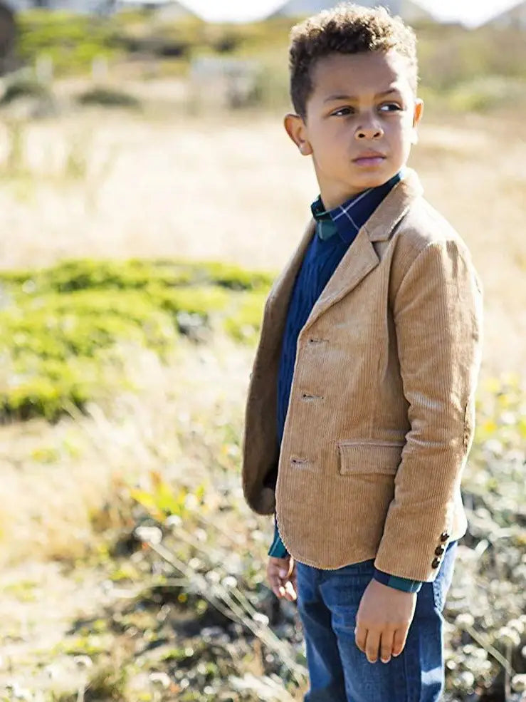 Corduroy Blazer with Elbow Patches