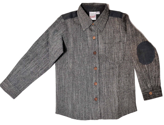 Dark Grey Chambray Shirt