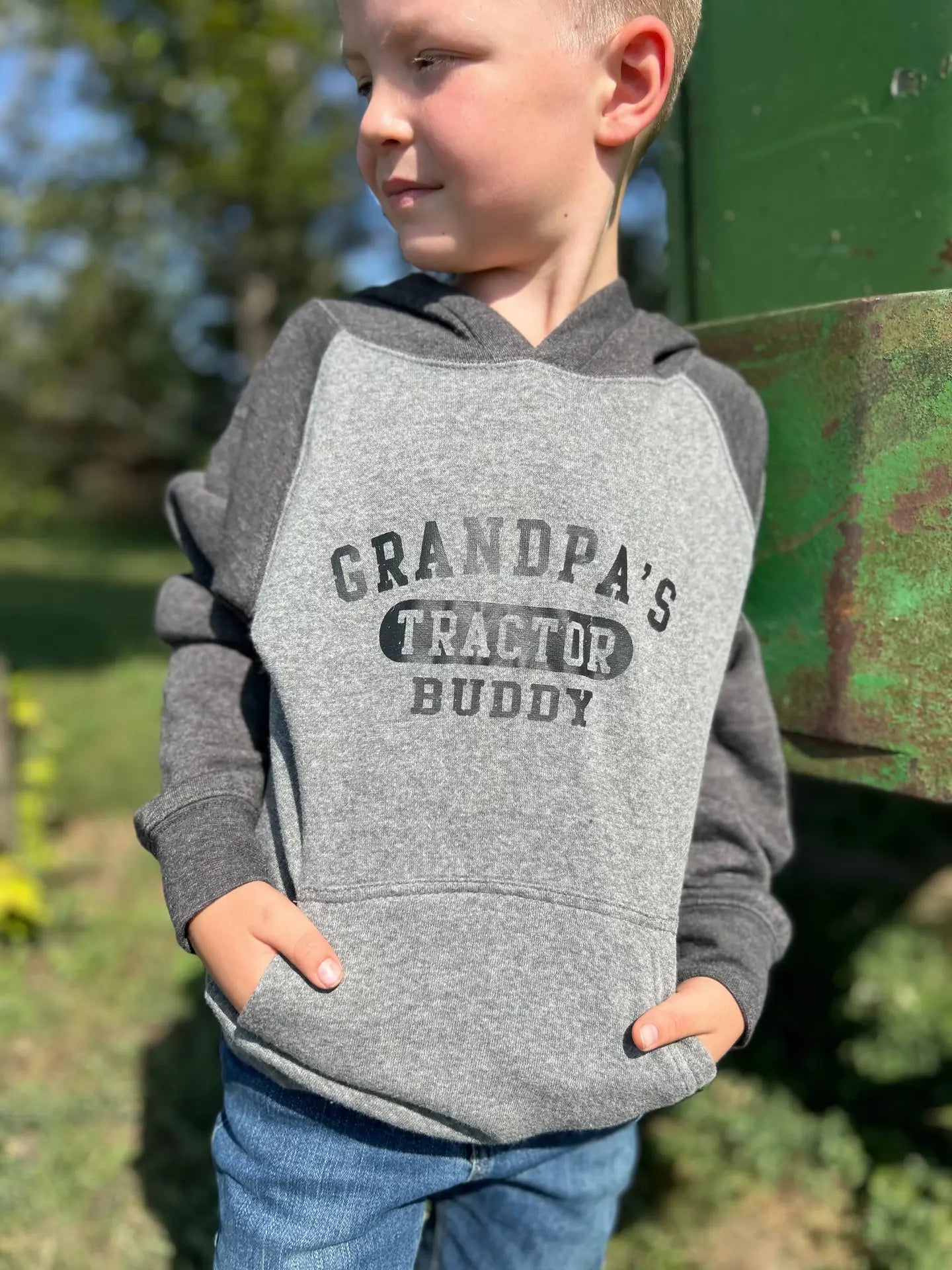 'Grandpa's Tractor Buddy' Hoodie