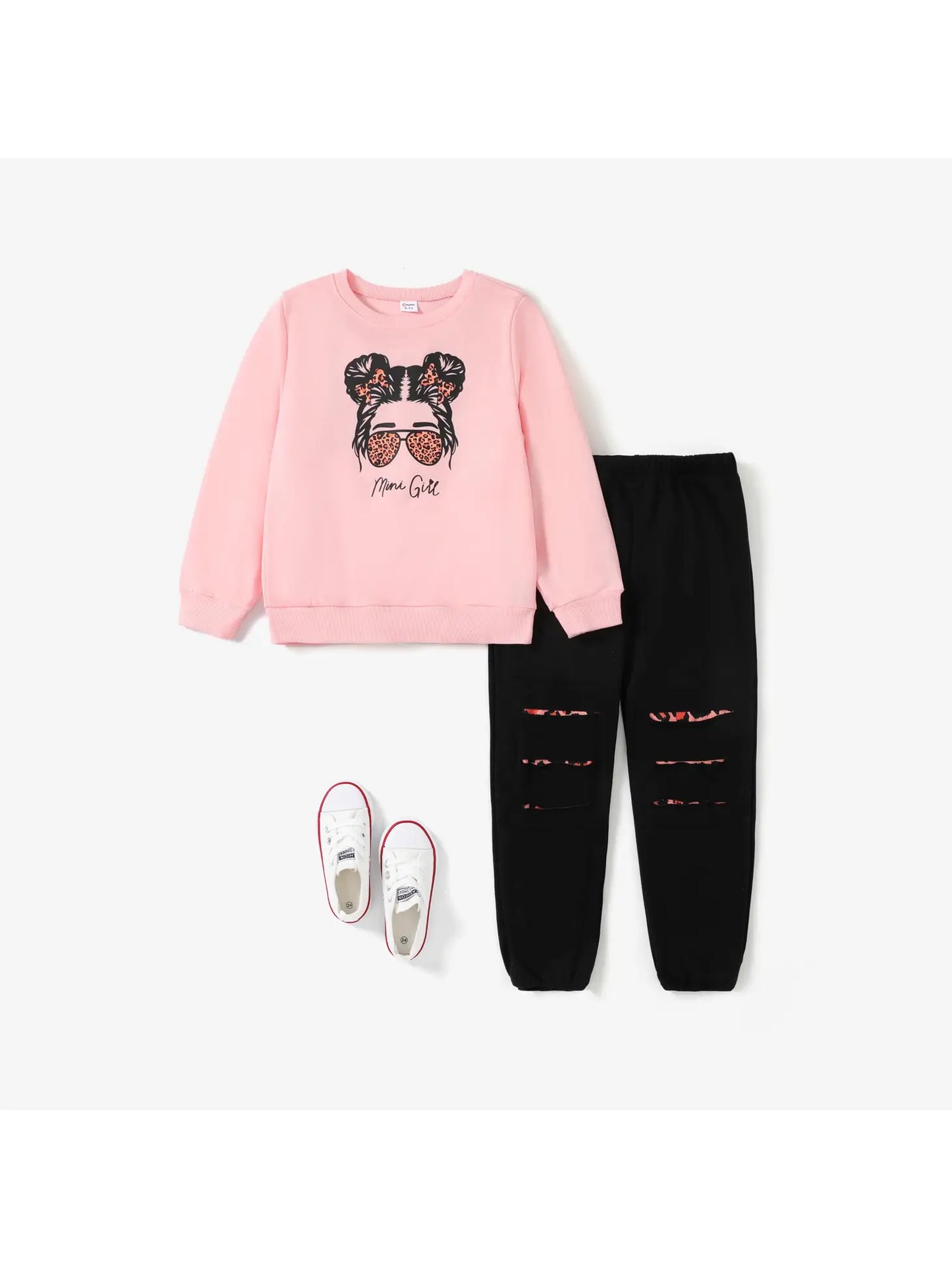Pink Sweatshirt and pants set