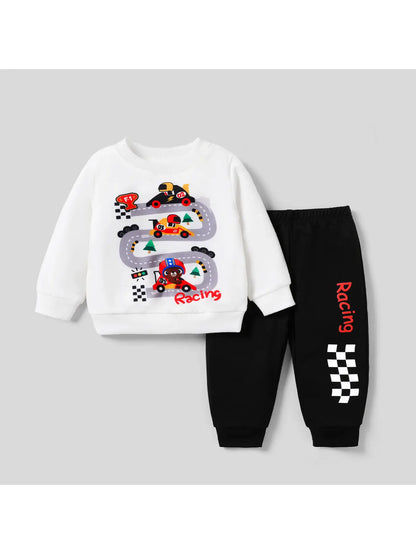 Race Car Sweatshirt and Sweatpants