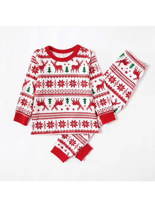 Snowflake and Reindeer Holiday PJs