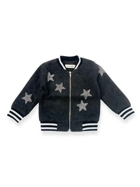 Star Rhinestone Bomber Jacket