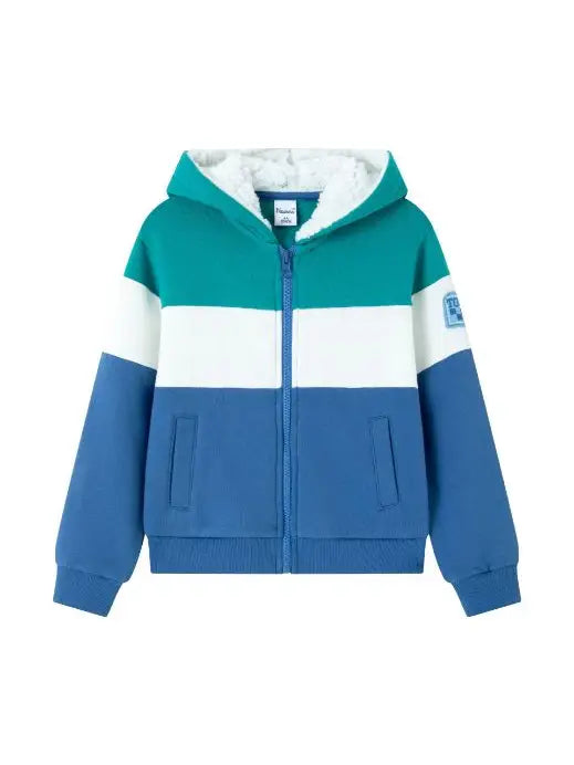 Teal and Blue Zip-up Hoodie