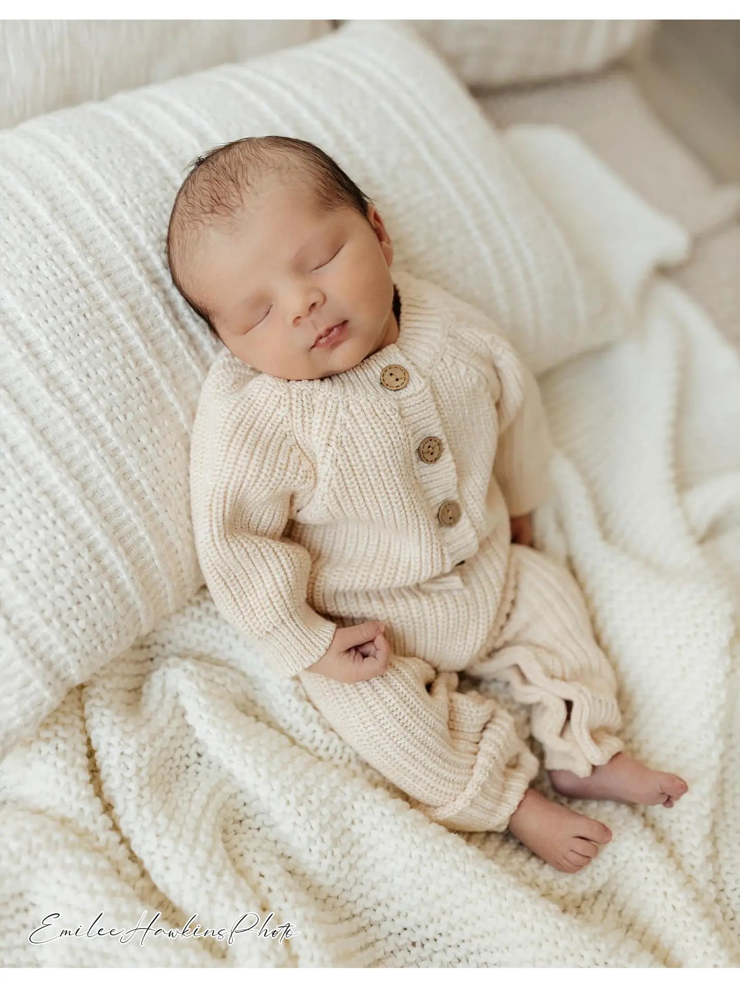 Baby Knit Romper with Zipper